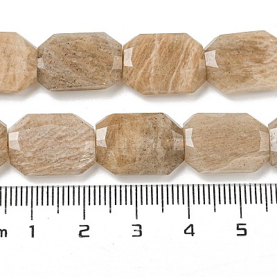 Natural Peach Moonstone Beads Strands G-P544-B04-01-1