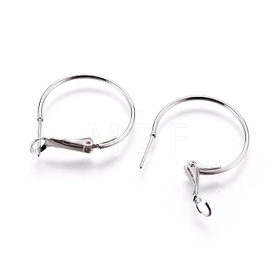 Brass Hoop Earrings EJEW-P160-03P-NF-1