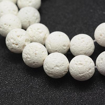 Unwaxed Natural Lava Rock Beads Strands G-J367-01-6mm-1