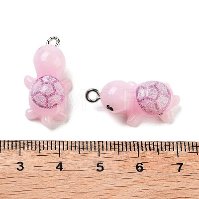 Opaque Resin Pendants RESI-N039-84B-1