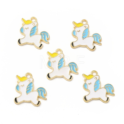 Alloy Enamel Pendants ENAM-M052-07G-1