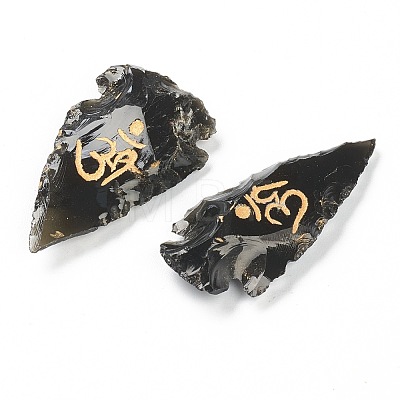 Rough Raw Natural Black Obsidian Beads G-H254-28-1