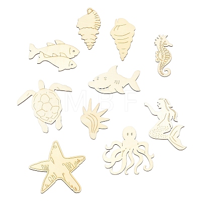 Unfinished Wooden Ocean Creature Cutouts WOOD-CJC0010-02-1