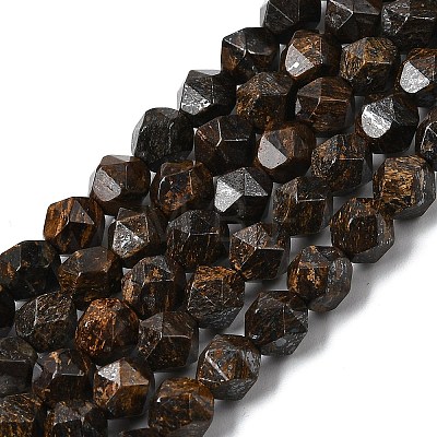Natural Bronzite Beads Strands G-Z119-A30-01-1