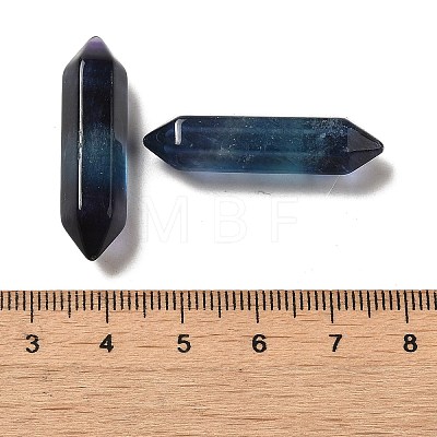 Double Point Tower Natural Fluorite Healing Stone Wands G-Z048-02-1