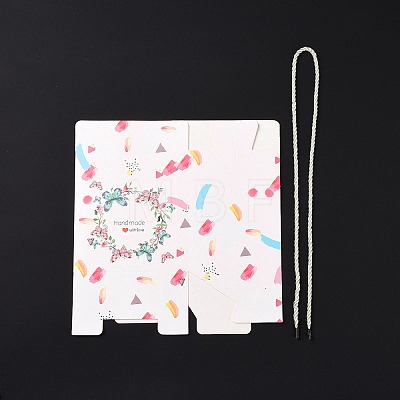 Rectangle Paper Gift Boxes with Handle Rope CON-B010-04A-1