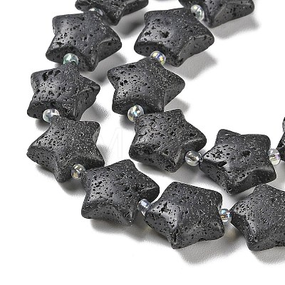 Natural Lava Rock Beads Strands G-NH0005-017-1