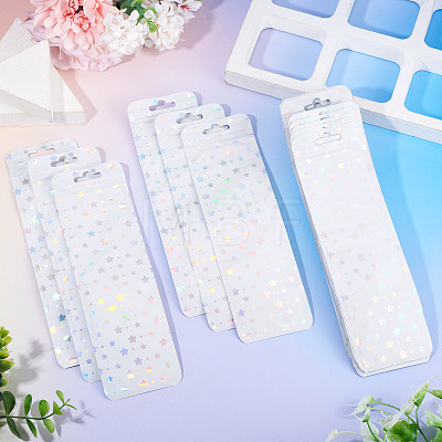 50Pcs Rectangle Glitter Holographic Plastic Yin-yang Zip Top Gift Bags OPP-TADJ0001-07C-1