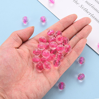 Transparent Acrylic Beads TACR-S154-10A-82-1