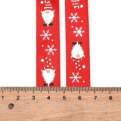 5 Yards Christmas Polyester Printed Ribbon OCOR-A008-01B-1