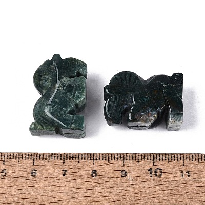 Natural Indian Agate Horse Figurine DJEW-N005-01G-1