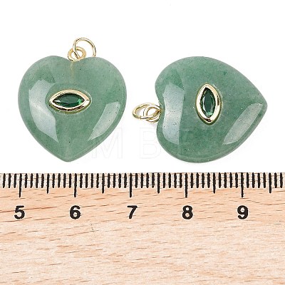 Natural Green Aventurine Pendants G-Z134-04B-1