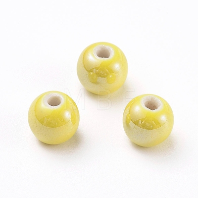 Handmade Porcelain Beads PORC-D001-12mm-16-1