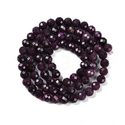 Natural Ruby Beads Strands G-P553-G01-05-1