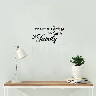 Rectangle with Word PVC Wall Stickers DIY-WH0228-122-1