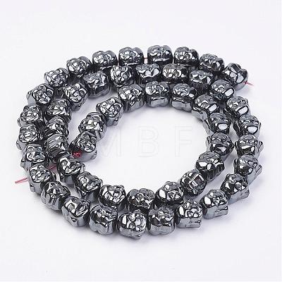 Non-magnetic Synthetic Hematite Beads Strands G-F396-15A-1