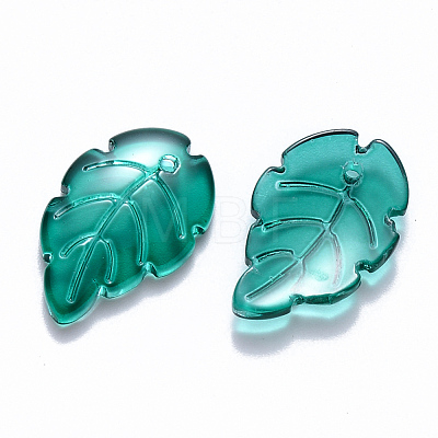 Transparent Baking Paint Glass Pendants DGLA-T002-03-1