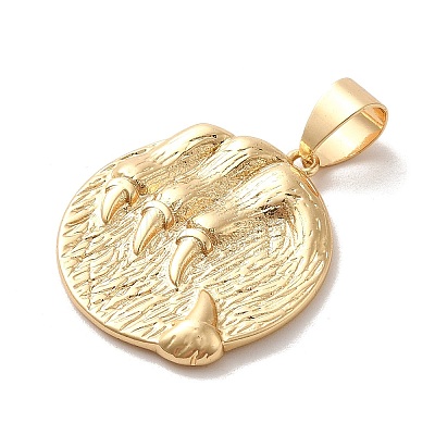 Real 18K Gold Plated Zodiac Theme Brass Pendants KK-M273-04G-G-1