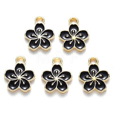 Alloy Enamel Charms X-ENAM-S121-121A-1