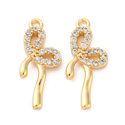 Brass Rhinestone Pendants KK-E793-16G-1