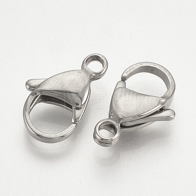 304 Stainless Steel Lobster Claw Clasps STAS-T029-9-1