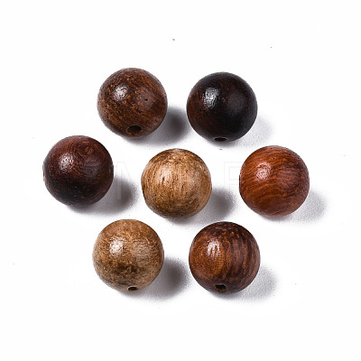 Natural Wood Beads WOOD-S666-8mm-01-1