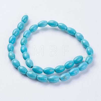 Synthetic Turquoise Beads Strands G-J394-02-1