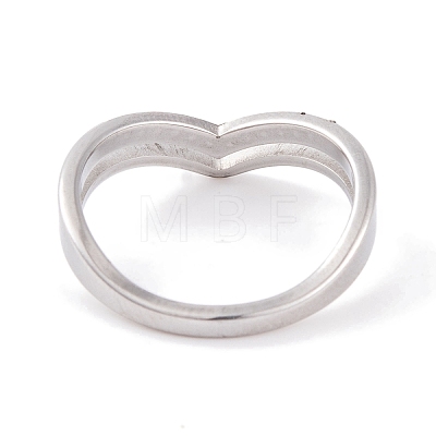 304 Stainless Steel Finger Ring for Women RJEW-C086-14-P-1