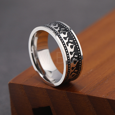 201 Stainless Steel Finger Rings for Men GF3329-16-1