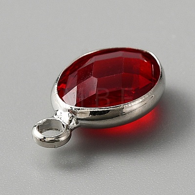 Faceted Glass Pendants KK-WH0046-59P-07-1