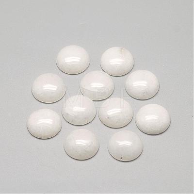 Natural White Jade Cabochons G-R416-10mm-11-1