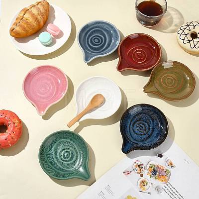 Round Ceramic Utensil Rest PR-FZCA307-01-1