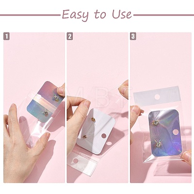 90Pcs 3 Colors Paper Jewelry Display Cards for Earring CDIS-FS0001-30-1