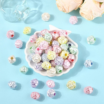 100Pcs Imitation Pearl Acrylic Beads OACR-YW0003-16-1
