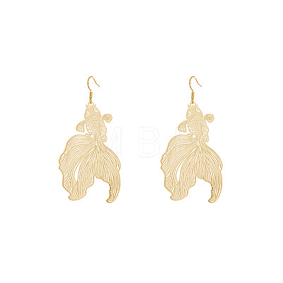 Baking Paint Iron Dangle Earrings WGA271E-01-1