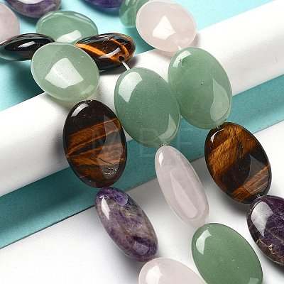 Natural Mixed Stone Beads Strands G-P528-D01-01-1