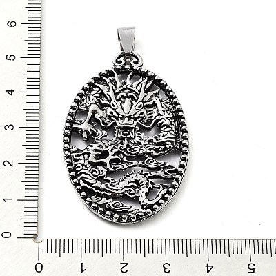 Tibetan Style Alloy Pendants TIBE-L012-039AS-02-1