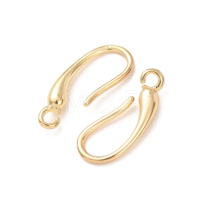 Brass Earring Hooks KK-G604-06G-1