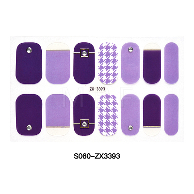 Full Cover Nombre Nail Stickers MRMJ-S060-ZX3393-1