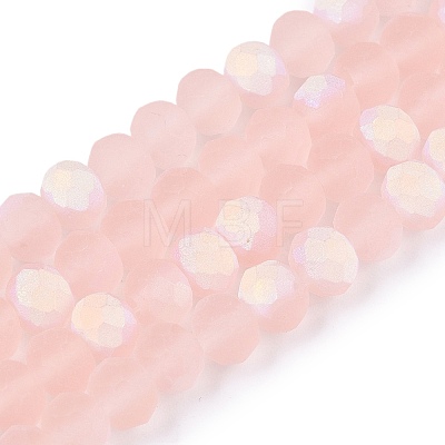 Transparent Glass Beads Strands X-EGLA-A044-T6mm-MB22-1