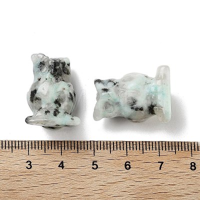 Natural Sesame Jasper Carved Figurines DJEW-L023-G16-1