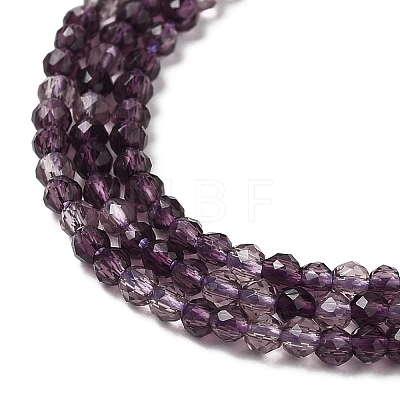 Transparent Glass Beads Strands GLAA-H027-01A-1