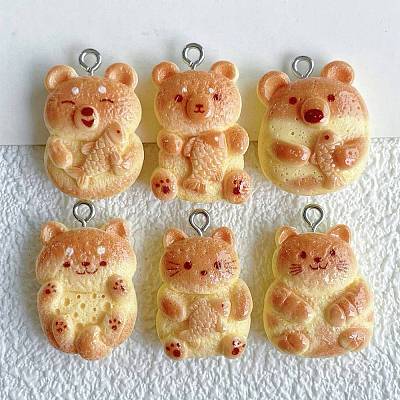 Cute Resin Pendants RESI-V005-005-1