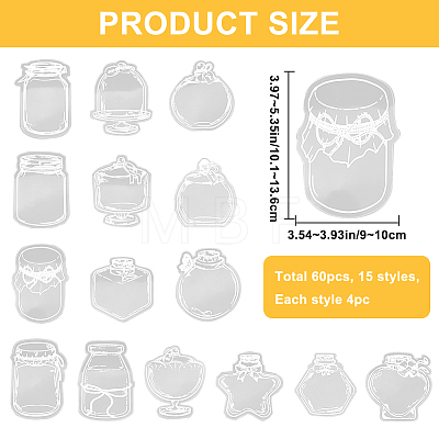 3 Styles Waterproof Self Adhesive Stamping Stickers Sets DIY-CP0011-04A-1