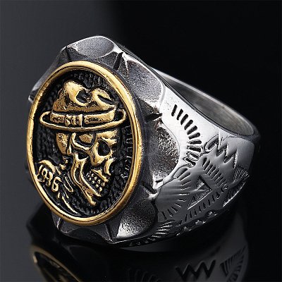 Halloween 304 Stainless Steel Finger Rings for Men FS-WG33C94-07-1