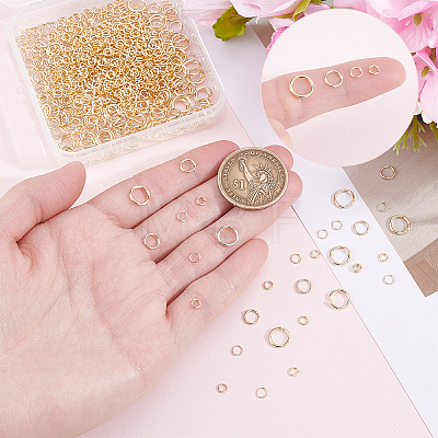 950Pcs Brass Open Jump Rings KK-BBC0027-72-1