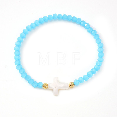 Bohemian Glass Beads Stretch Bracelets LS-KO2121-15-1
