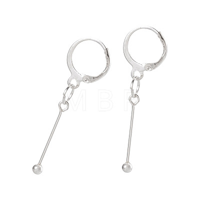 Brass Leverback Earring Findings EJEW-TAC00033-1
