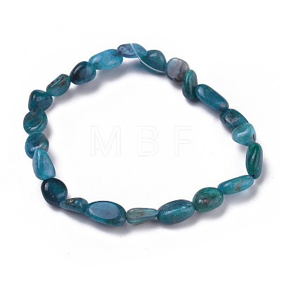 Natural Mixed Gemstone Bead Stretch Bracelets BJEW-K213-M02-1