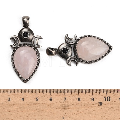 Natural Rose Quartz Pendants GG-CBACC2B-05AS-04-1
